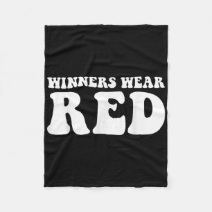 Cobertor De Velo Vencedores Vestem a Red Team Spirit Game Competiti
