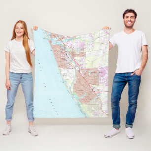 Cobertor De Velo Veneza Florida Mapa (1973)