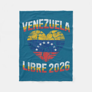 Cobertor De Velo Venezuela Livre 2026 Bandeira do Coração da Venezu