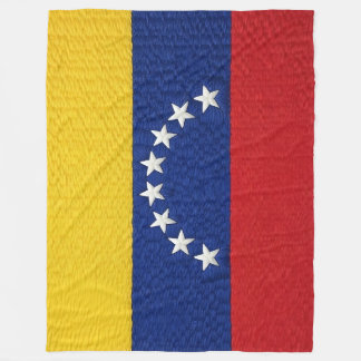 Cobertor De Velo Venezuelan flag embroidery style design