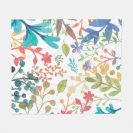 Cobertor De Velo Verão Woodland Aquarela Flor Médio