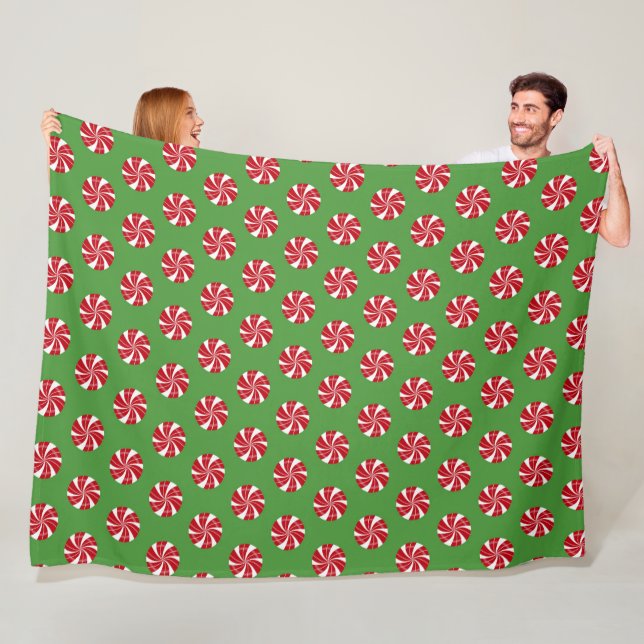 COBERTOR DE VELO VERDE COM CANDIDATOS DE DURO DE NATAL VERMELHO E B (In Situ)