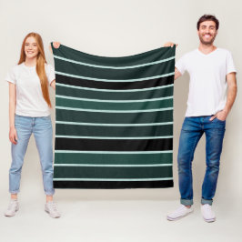 Cobertor De Velo Verde, Preto e Branco com Largura