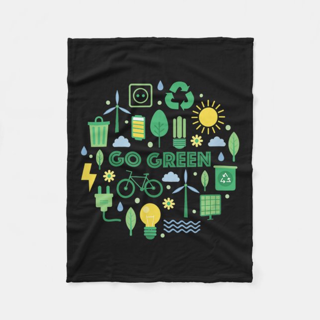 Cobertor De Velo Verde - Sustentabilidade, Proteção Climática, Env (Frente)