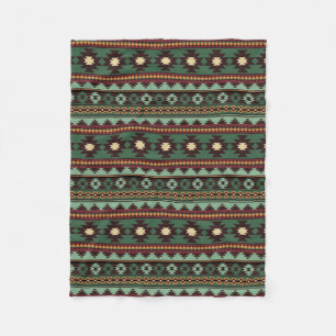 Cobertor De Velo Verde tribal sudoeste