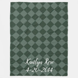 Cobertor De Velo Verificadores Coloridos - Verde Florestal
