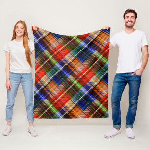 Cobertor De Velo Vermelho Azul Verde Amarelo Xadrez Tartan Desenho