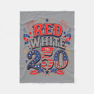 Cobertor De Velo Vermelho Branco E Azul 2026 4 De Julho