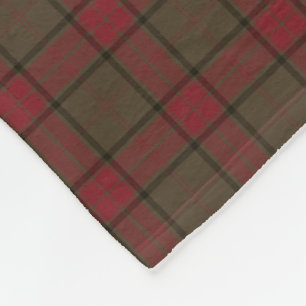 Cobertor De Velo Vermelho do clã de Maxwell e Tartan da caça de