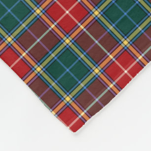 Cobertor De Velo Vermelho e Tartan de Baxter do clã da xadrez de