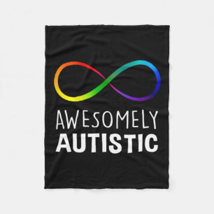 Cobertor De Velo Vermelho Em Vez De Autismo Infinito Autista