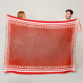 Cobertor De Velo Vermelho Inspirado Dinamarquês