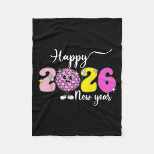 Cobertor De Velo Véspera de Ano Novo Olá 2026 Feliz Ano Novo 2026 D