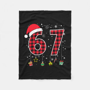 Cobertor De Velo Vestido Xmas de Xadrez Vermelho Natal 6 7 Meme Six