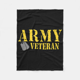 Cobertor De Velo Vestígio do Exército Veterano Camisa do Orgulho Mi
