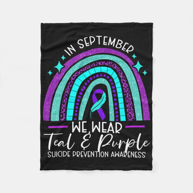 Cobertor De Velo Vestimos O Awarene Para Prevenção Do Suicídio Em T (Frente)