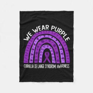 Cobertor De Velo Vestimos Roxo Para A Síndrome De Cornelia De Lange