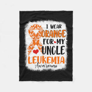 Cobertor De Velo Vestir Laranja Para O Mês De Consciência Da Leucem