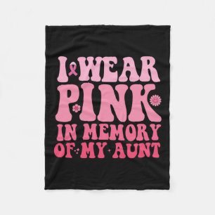Cobertor De Velo Vestir Rosa Em Memória Da Minha Tia Do Cancer Da M