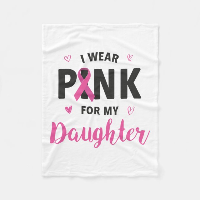 Cobertor De Velo Vestir Rosa Para A Sensibilização Do Cancer Da Min (Frente)