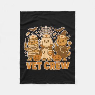 Cobertor De Velo Vet Crew Halloween Cão Gato Capybara Pet Te
