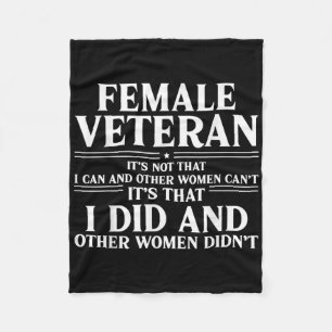 Cobertor De Velo Veterana Orgulhosa Que Fiz E Outras Mulheres