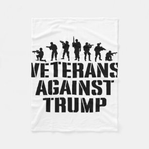 Cobertor De Velo Veteranos Contra Trump Anti-trump Veteranos Contra