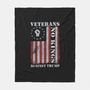 Cobertor De Velo Veteranos Militares Protestam Bandeira Patriótica