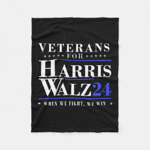 Cobertor De Velo Veteranos Para Kamala Harris Tim Wheimer Waltz Par