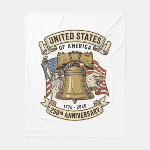 Cobertor De Velo Vetor Patriótico do 250º Aniversário dos Estados U