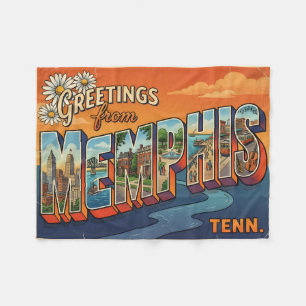 Cobertor De Velo Viagem Antiga Memphis Tennessee