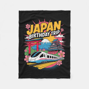 Cobertor De Velo Viagem de Aniversário Japão Tóquio Osaka Nagoya Fl