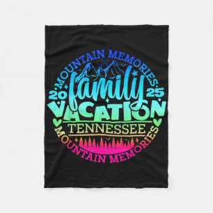 Cobertor De Velo Viagem de férias da família Tennessee 2025 Mountai