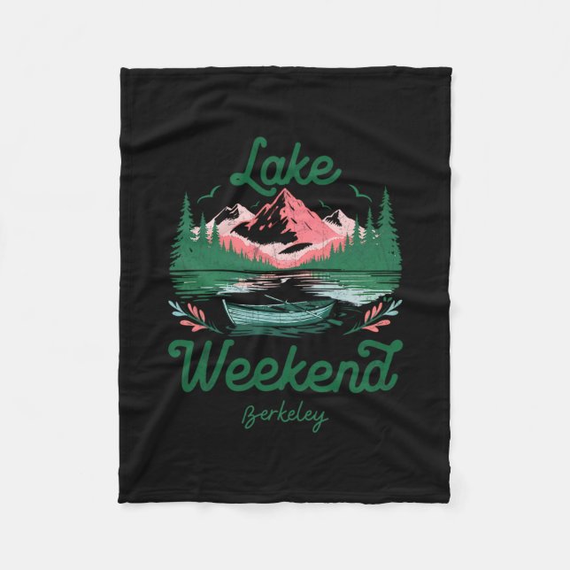 Cobertor De Velo Viagem de Férias de Fim de Semana no Lago Berkeley (Frente)