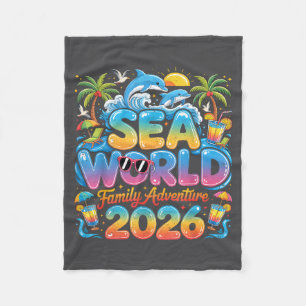 Cobertor De Velo Viagem Família Mar Tropical Mundo Aventura 2026 Fé