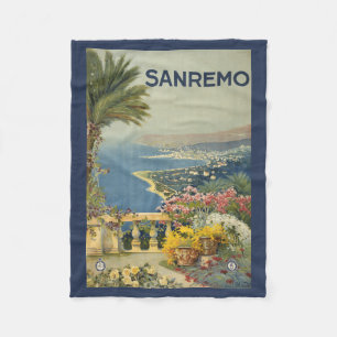 Cobertor De Velo Viagens vintage De San Remo De Um Terrace