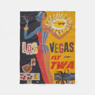 Cobertor De Velo Viagens vintage Para Voar Twa Para Las Vegas