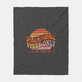 Cobertor De Velo Vibrações de Basquete Apenas Pôr do Sol Vintage Es