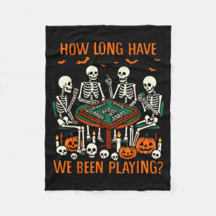 Cobertor De Velo Vibrações de Halloween Amante de Mahjong Há Quanto
