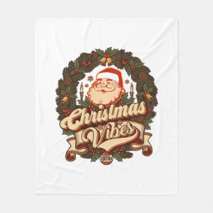 Cobertor De Velo Vibrações de Natal Coroa de Sininhos do Papai Noel