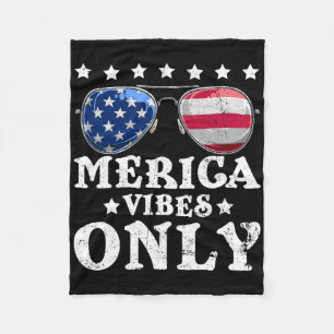 Cobertor De Velo Vibrações Divertidas da Merica Apenas Camisetas da