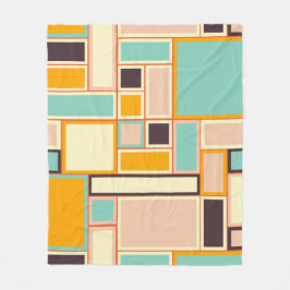 Cobertor De Velo Vibrant abstract pattern with rectangles