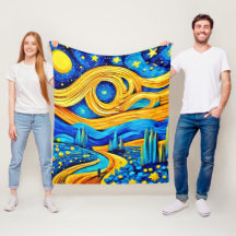 Vibrant Starry Trabalho de arte