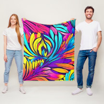 Vibrante Abstrato Floral