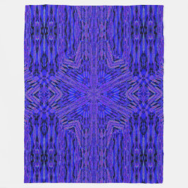 Cobertor De Velo Vibrante Bohemian Blue Carnação Abstrato Cozy