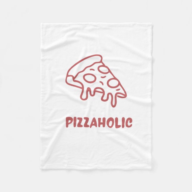 Cobertor De Velo Viciado em pizza  (Frente)