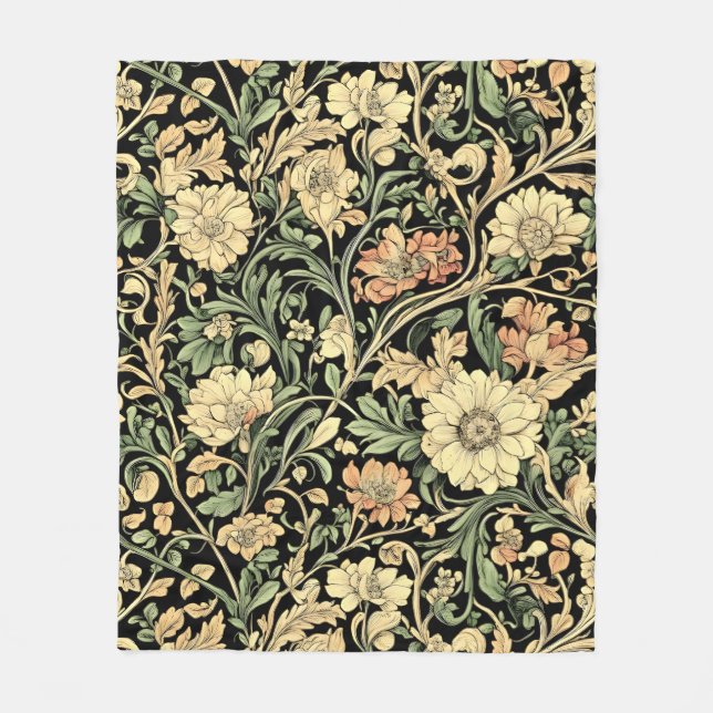 Cobertor De Velo Victorian-style floral pattern  (Frente)