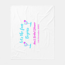 Cobertor De Velo Vida de noiva de vidro de vinho rosa azul vamos co