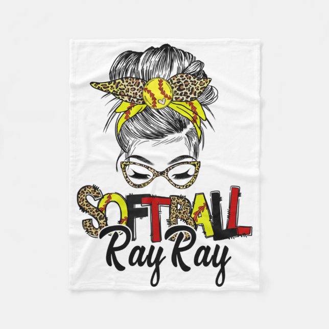 Cobertor De Velo Vida de Softll Rayray Com Mãe Coque Suja de Leopar (Frente)
