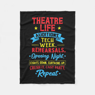 Cobertor De Velo Vida De Teatro Para Ator